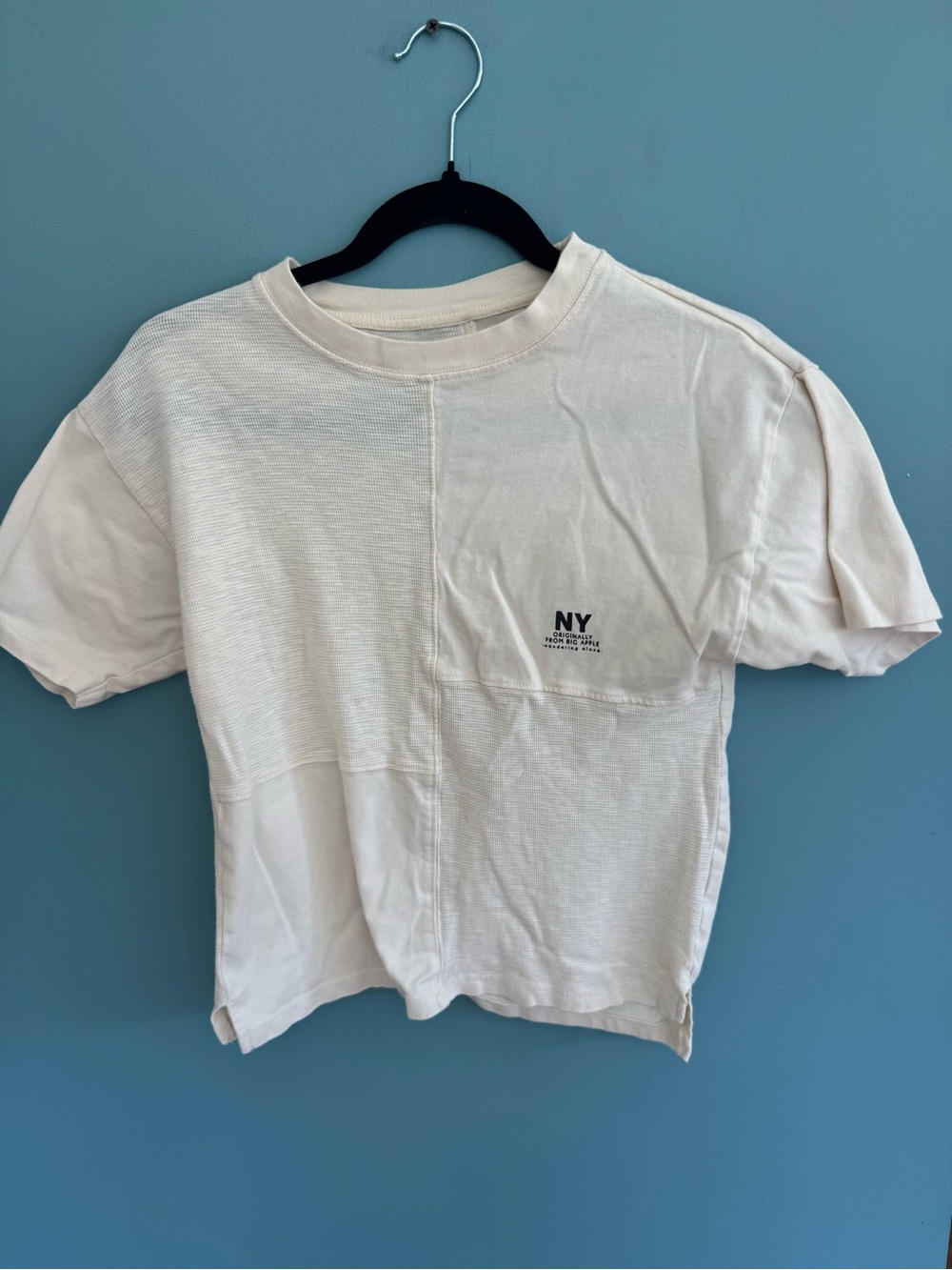 Zara - NY Pocket Tee - Cream Kids Shirt